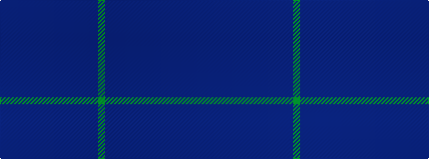 idealised woven sample of pattern BBBBBBBBBBBBBBG