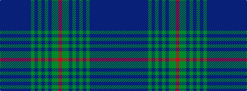 idealised woven sample of pattern BBBBBBBBBGBGBGBGGR