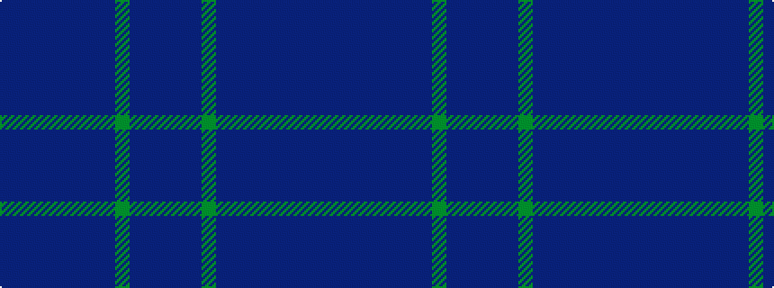idealised woven sample of pattern BBBBBBBBGBBB