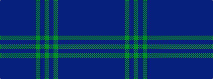 idealised woven sample of pattern BBBBBBBBGBG