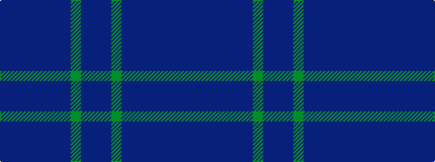idealised woven sample of pattern BBBBBBBGBB