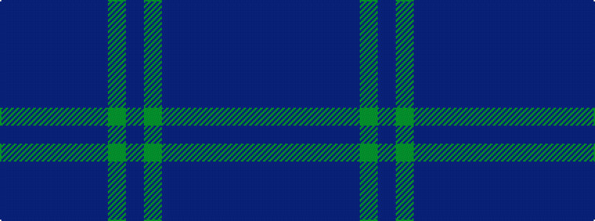 idealised woven sample of pattern BBBBBBGB