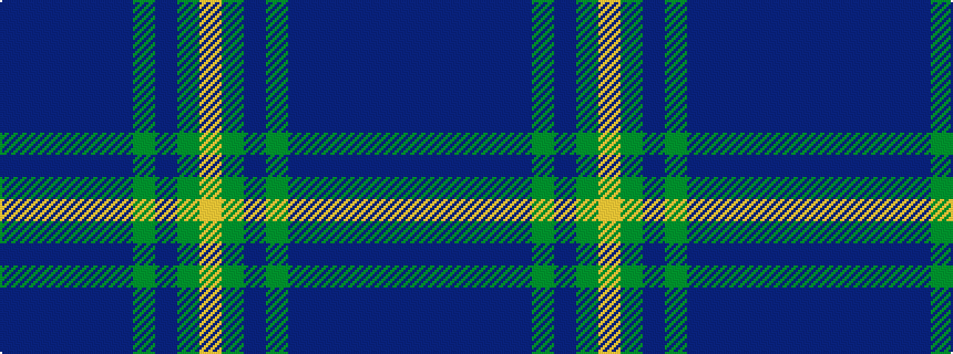 idealised woven sample of pattern BBBBBBGBGY