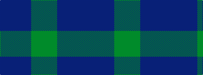 idealised woven sample of pattern BBBBBBGGG