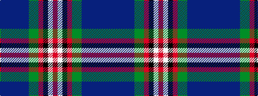 idealised woven sample of pattern BBBBBBGGRKWR