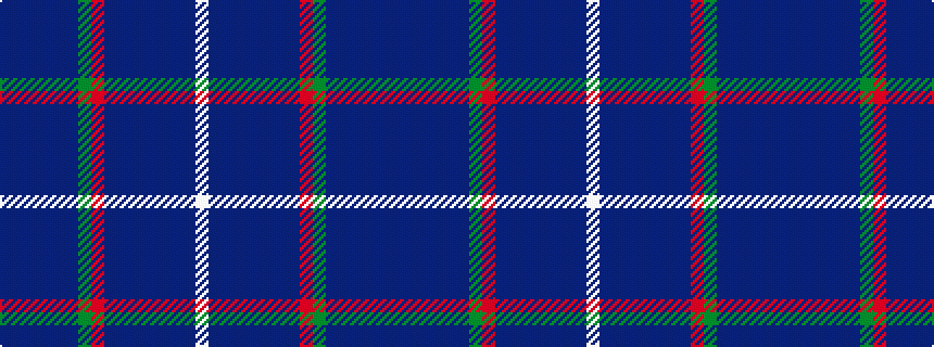 idealised woven sample of pattern BBBBBBGRBBBBBBBW