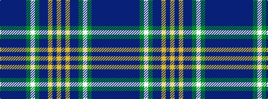 idealised woven sample of pattern BBBBBBGWGBBYBY