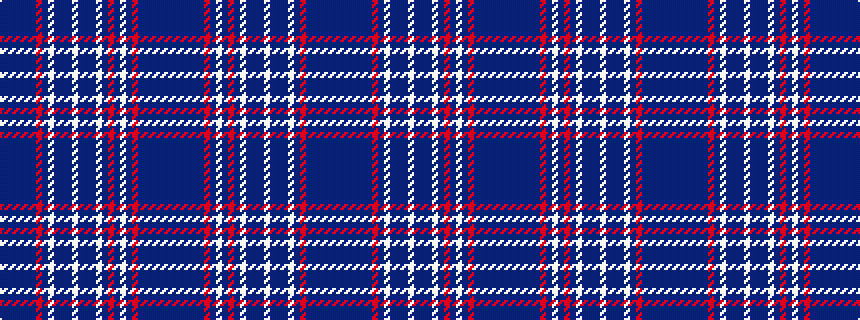 idealised woven sample of pattern BBBBBBRBWBBBWBBBWBRBWBRBBBBBB