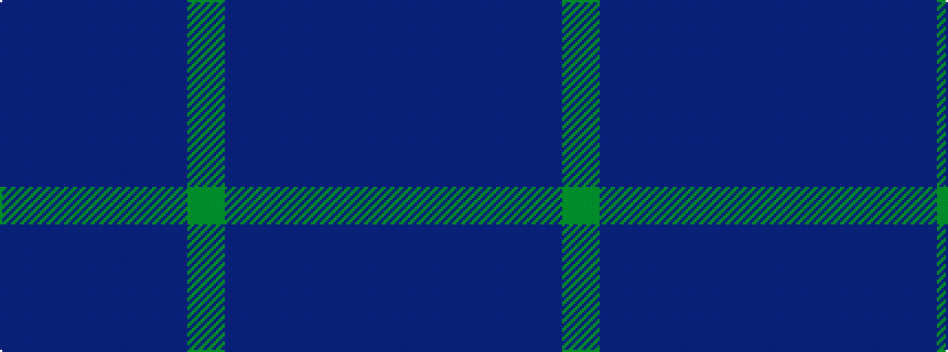 idealised woven sample of pattern BBBBBG