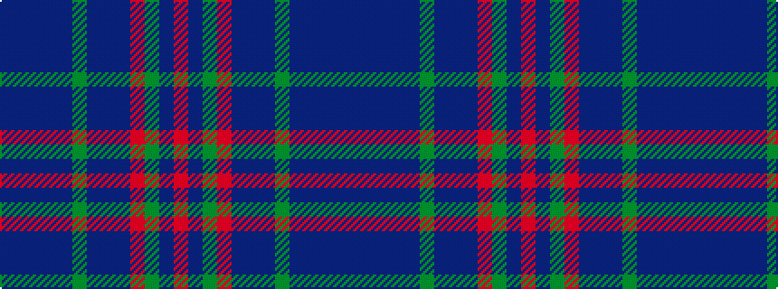 idealised woven sample of pattern BBBBBGBBBRGBR