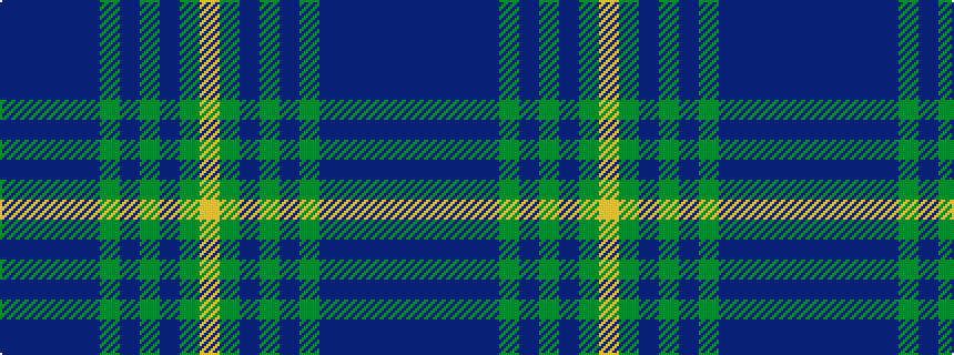 idealised woven sample of pattern BBBBBGBGBGY