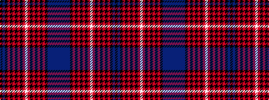 idealised woven sample of pattern BBBBBKRKRKRKRWRKRKRKRKBK