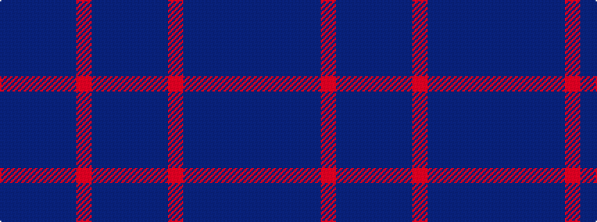 idealised woven sample of pattern BBBBBRBBB