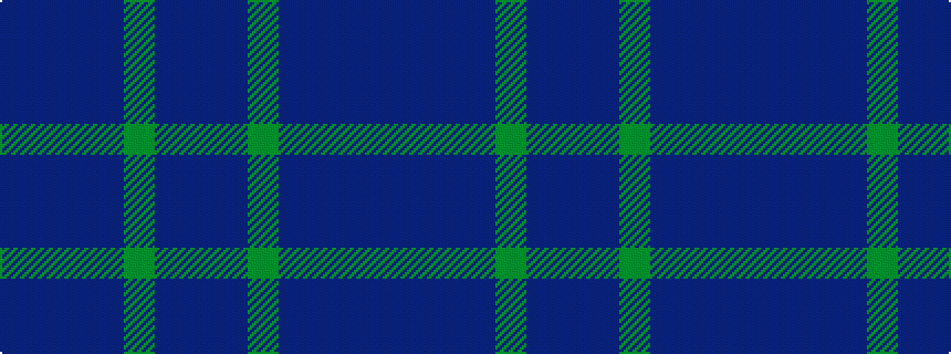 idealised woven sample of pattern BBBBGBB