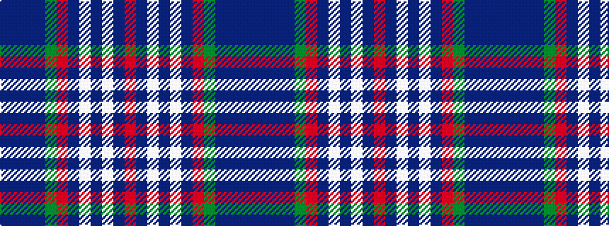 idealised woven sample of pattern BBBBGRBWBWBR