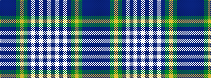 idealised woven sample of pattern BBBBGYGBWBWBW