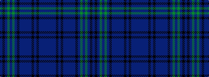 idealised woven sample of pattern BBBBKBKBBBBBKBGBGBKB