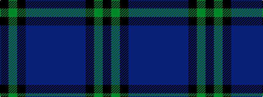 idealised woven sample of pattern BBBBKGK