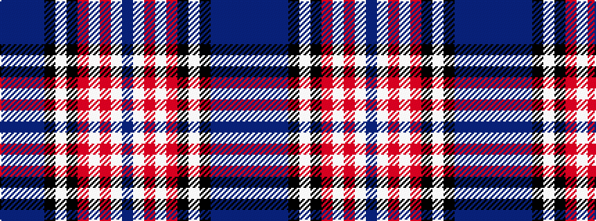 idealised woven sample of pattern BBBBKWKRWRWB
