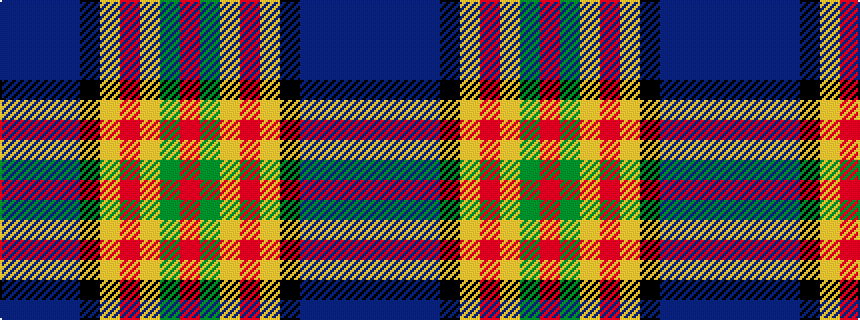 idealised woven sample of pattern BBBBKYRYGR