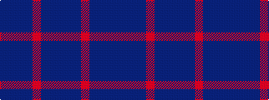 idealised woven sample of pattern BBBBRBBB