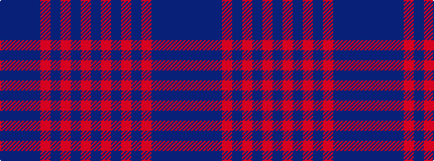 idealised woven sample of pattern BBBBRBRBRB