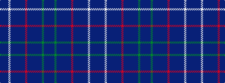 idealised woven sample of pattern BBBBWBBBBBBBRBBBBBBBGBBB