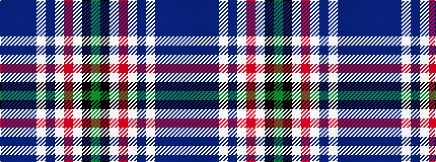 idealised woven sample of pattern BBBBWBWRWKG