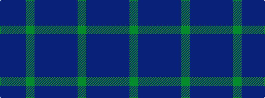 idealised woven sample of pattern BBBGBBB