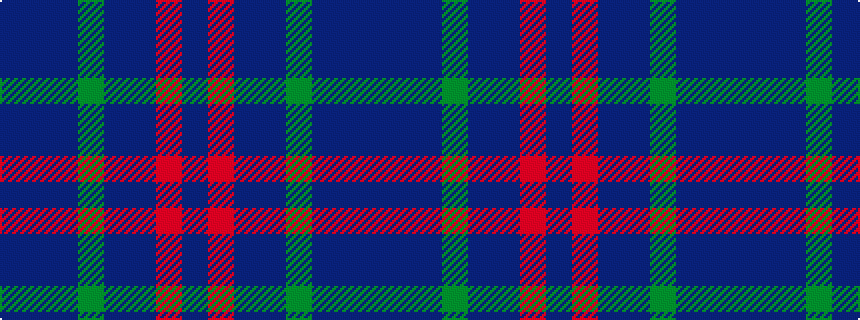 idealised woven sample of pattern BBBGBBRB