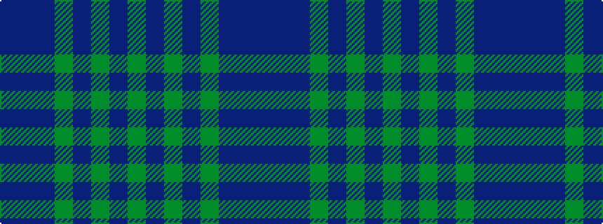 idealised woven sample of pattern BBBGBGBG