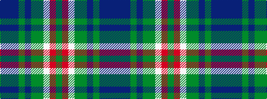 idealised woven sample of pattern BBBGBGGWRG