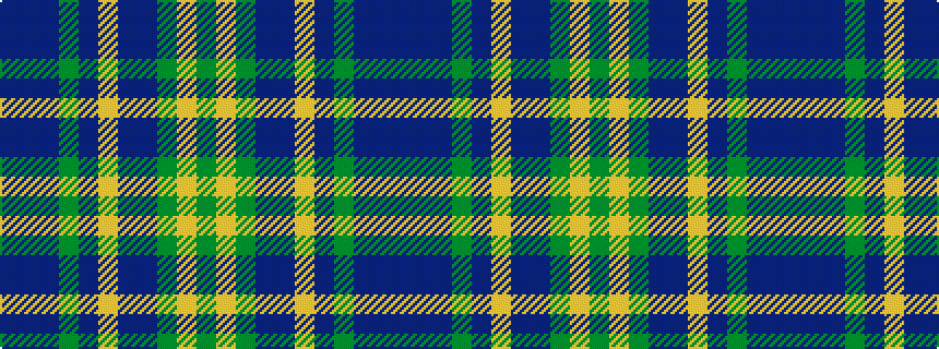 idealised woven sample of pattern BBBGBYBBGYG