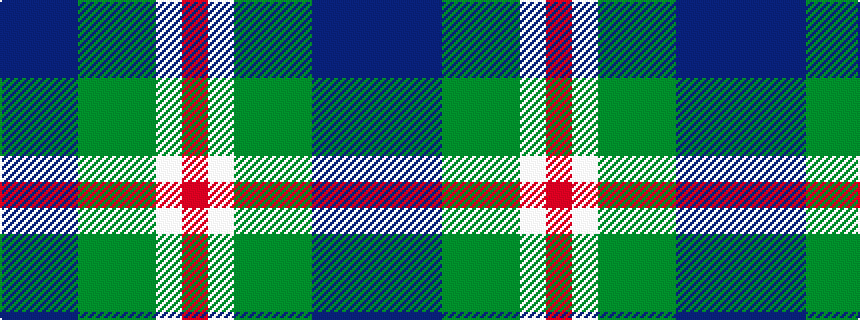 idealised woven sample of pattern BBBGGGWR
