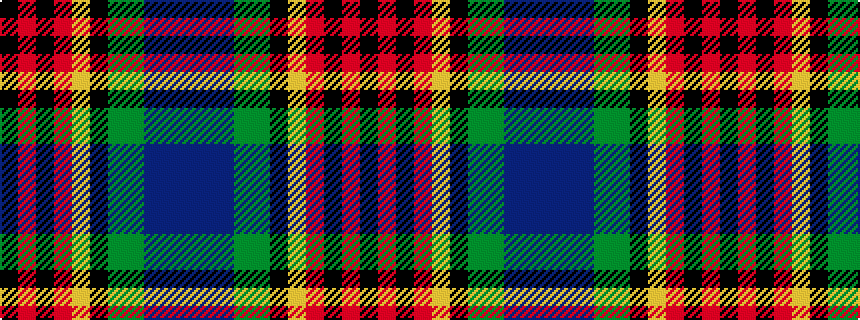 idealised woven sample of pattern BBBGGKYRKRK