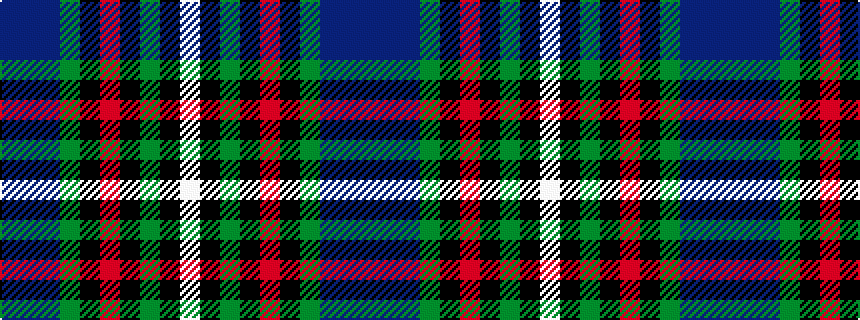 idealised woven sample of pattern BBBGKRKGKW