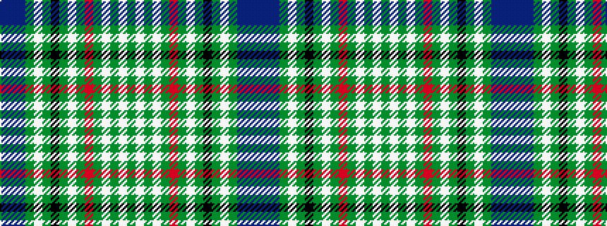 idealised woven sample of pattern BBBGWGKGWGRGWGWG