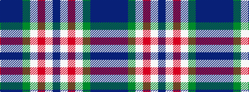 idealised woven sample of pattern BBBGWRWB