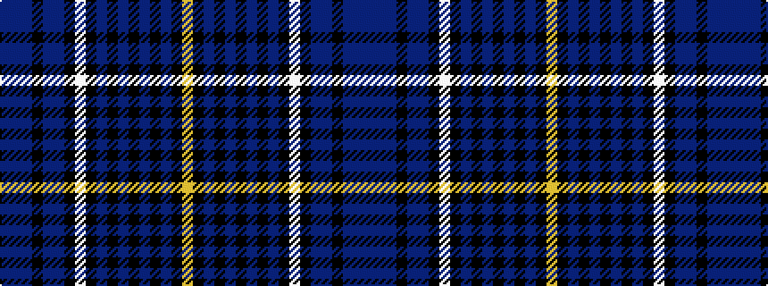 idealised woven sample of pattern BBBKBBKWKBKBKBKBKY