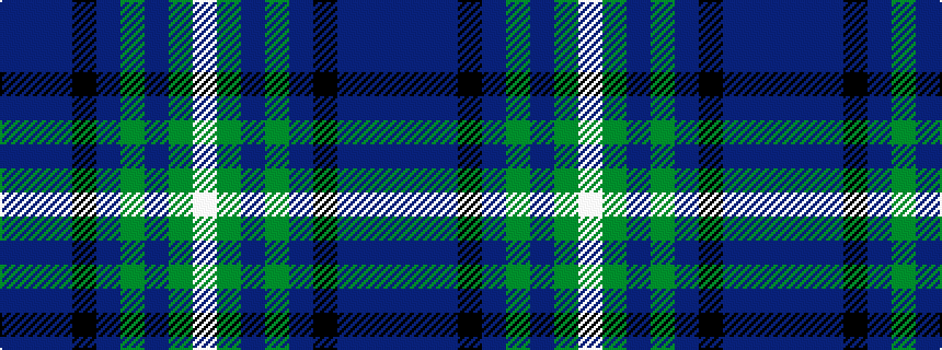 idealised woven sample of pattern BBBKBGBGW