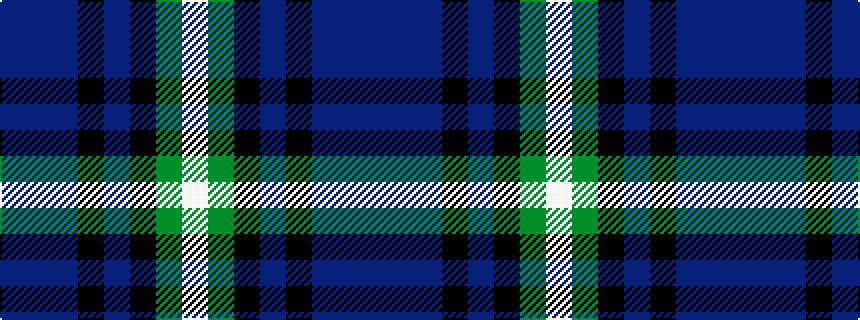 idealised woven sample of pattern BBBKBKGW