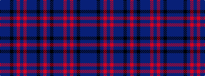 idealised woven sample of pattern BBBKBRBRBBBKBR