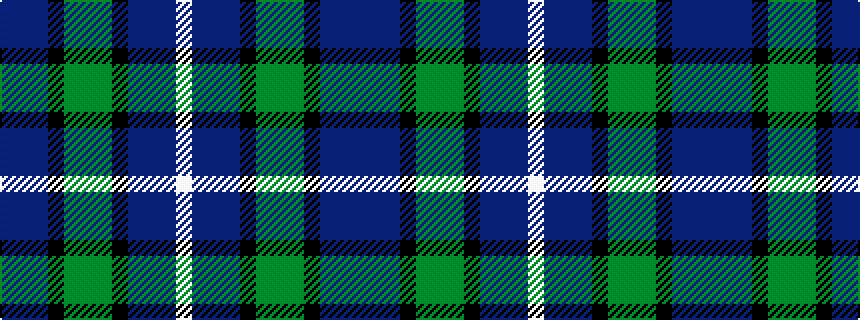 idealised woven sample of pattern BBBKGGGKBBBW