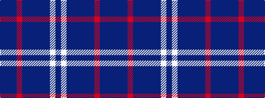 idealised woven sample of pattern BBBRBBBBBWB