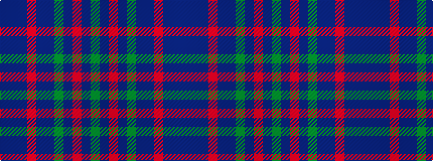 idealised woven sample of pattern BBBRBBGBRBG