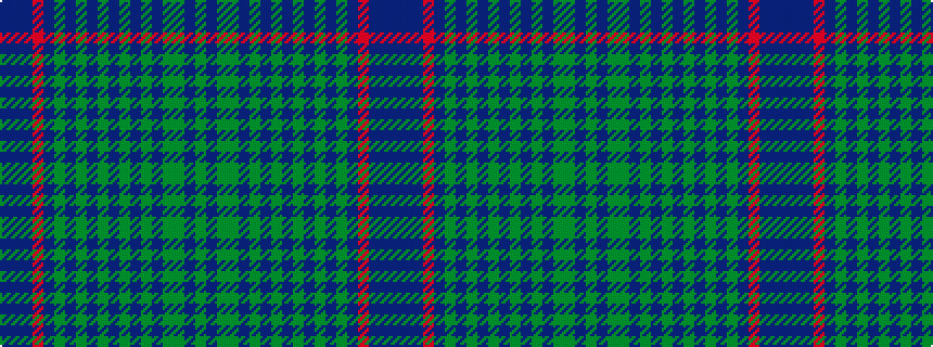 idealised woven sample of pattern BBBRBGBGBGBGBGBGGBG