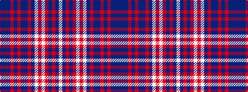 idealised woven sample of pattern BBBRBRBBRBWRWRBRBW