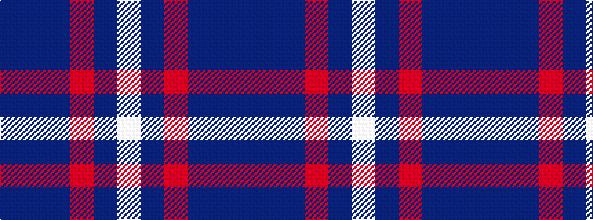 idealised woven sample of pattern BBBRBW