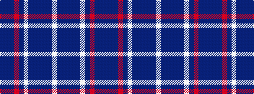 idealised woven sample of pattern BBBRBWBBBBBW