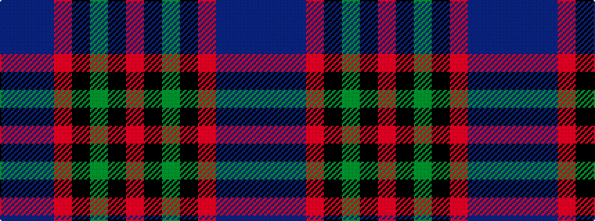 idealised woven sample of pattern BBBRKGKR